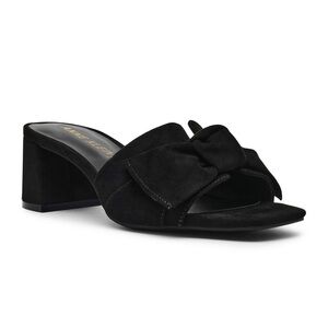 Anne Klein Women's Kizmet Knot Block Heel Dress Sandals- Size 9.5